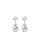 Round & Pear Dangle Earrings