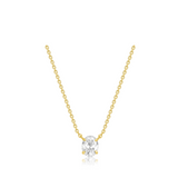 Oval Solitaire Pendant