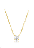 Oval Solitaire Pendant