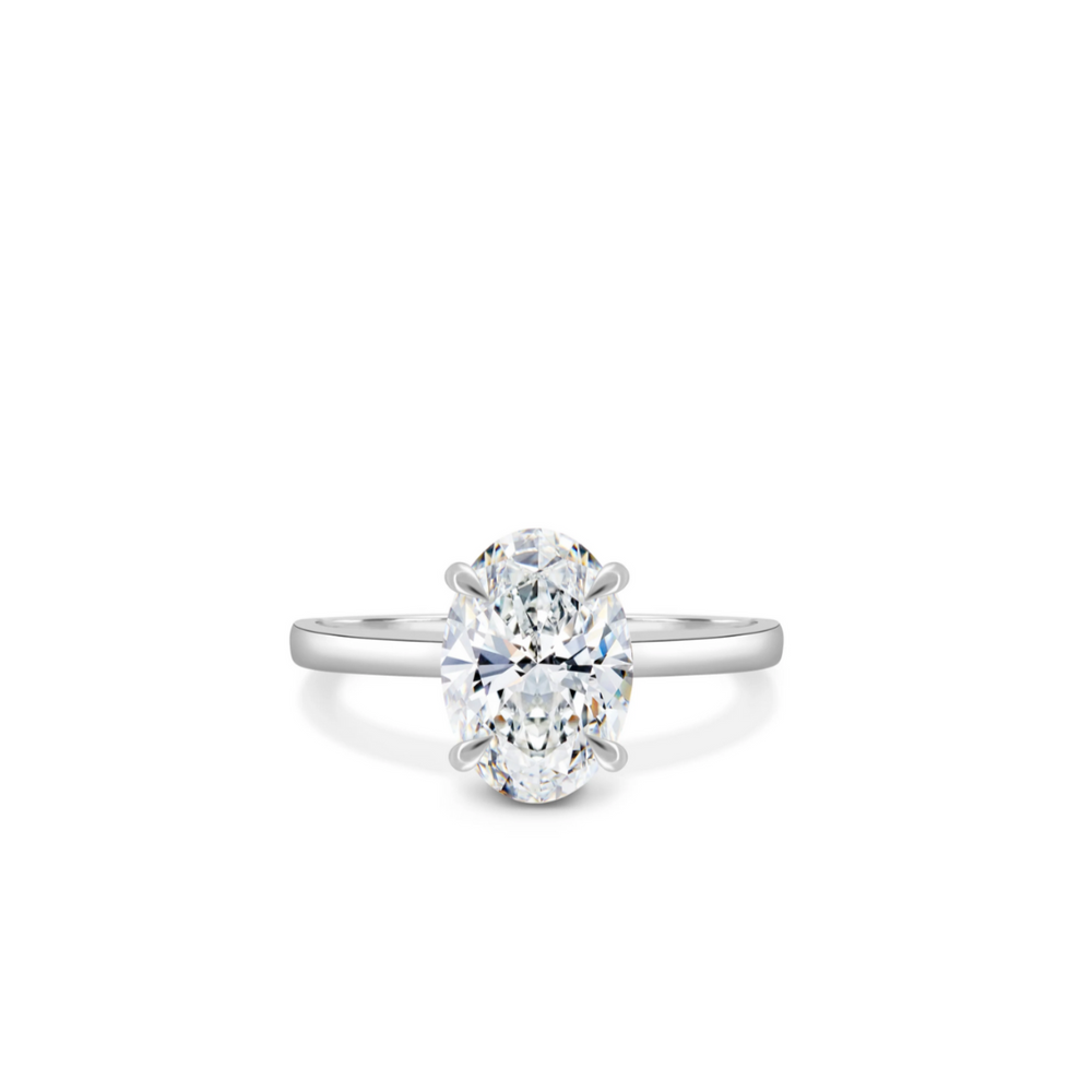 Hailey Ring (Hidden Halo) (Moissanite)