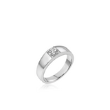 Gentleman's Round Solitaire Ring