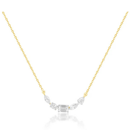 Clara Mixed Shape Dainty  Pendant