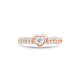 Heart Bezel Diamond Ring