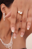 Heart & Pear Diamond Toi et Moi Ring
