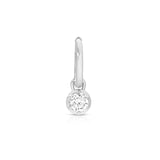 Round Rosette Huggie Earrings