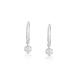 Dainty Round Solitaire Huggies