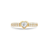 Heart Bezel Diamond Ring