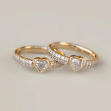 Heart Bezel Diamond Ring