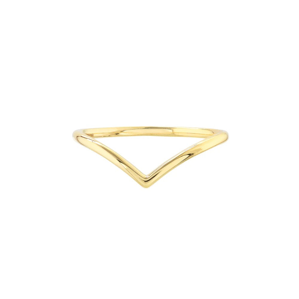 Plain V Band Ring