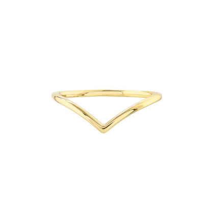 Plain V Band Ring