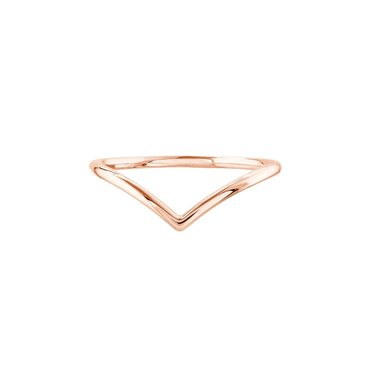 Plain V Band Ring