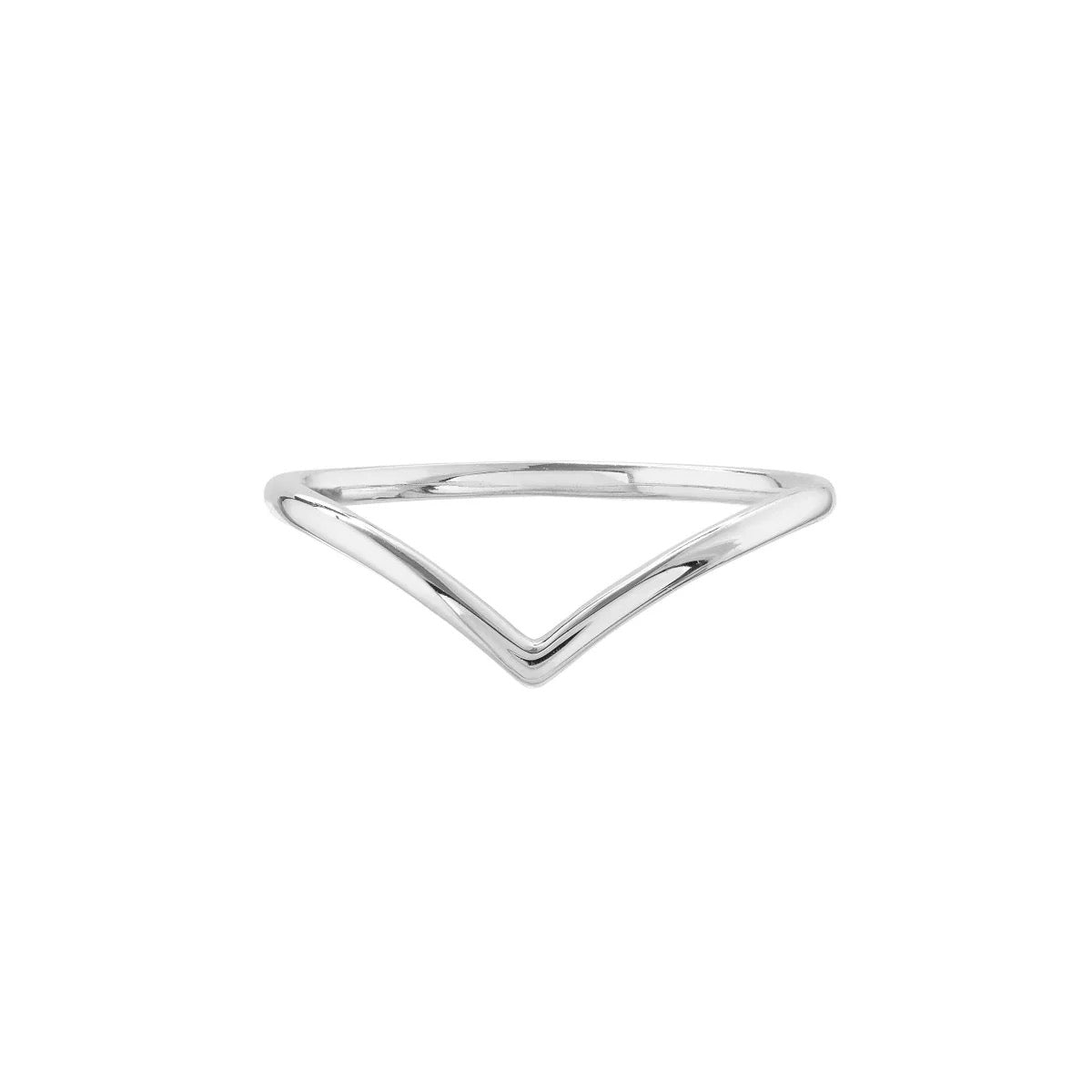 Plain V Band Ring