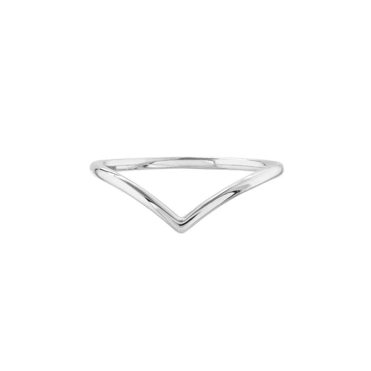 Plain V Band Ring