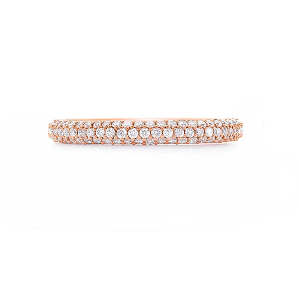 Trio Pavé Half Eternity Band