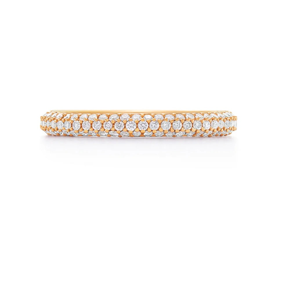 Trio Pavé Half Eternity Band