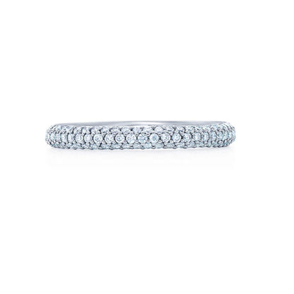 Trio Pavé Half Eternity Band