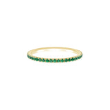 Birthstone Half Eternity Band Ring