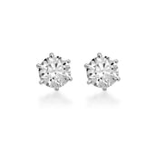 Round Solitaire Stud Earrings(Medium Sizes)