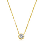 Round Bezel Set Pendant