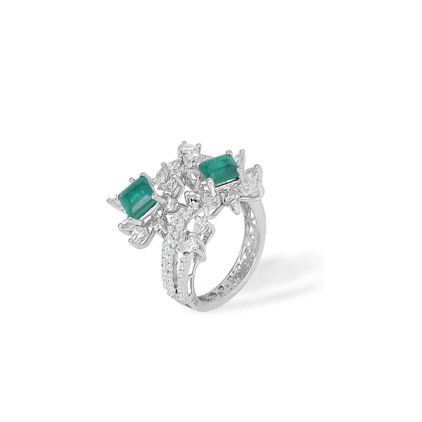 Emerald Galleria Ring