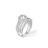 The Round Halo Statement Ring