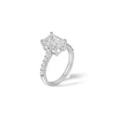 The Emerald Cut Pave Ring