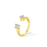 Olivia Princess Cut Toi et Moi Ring