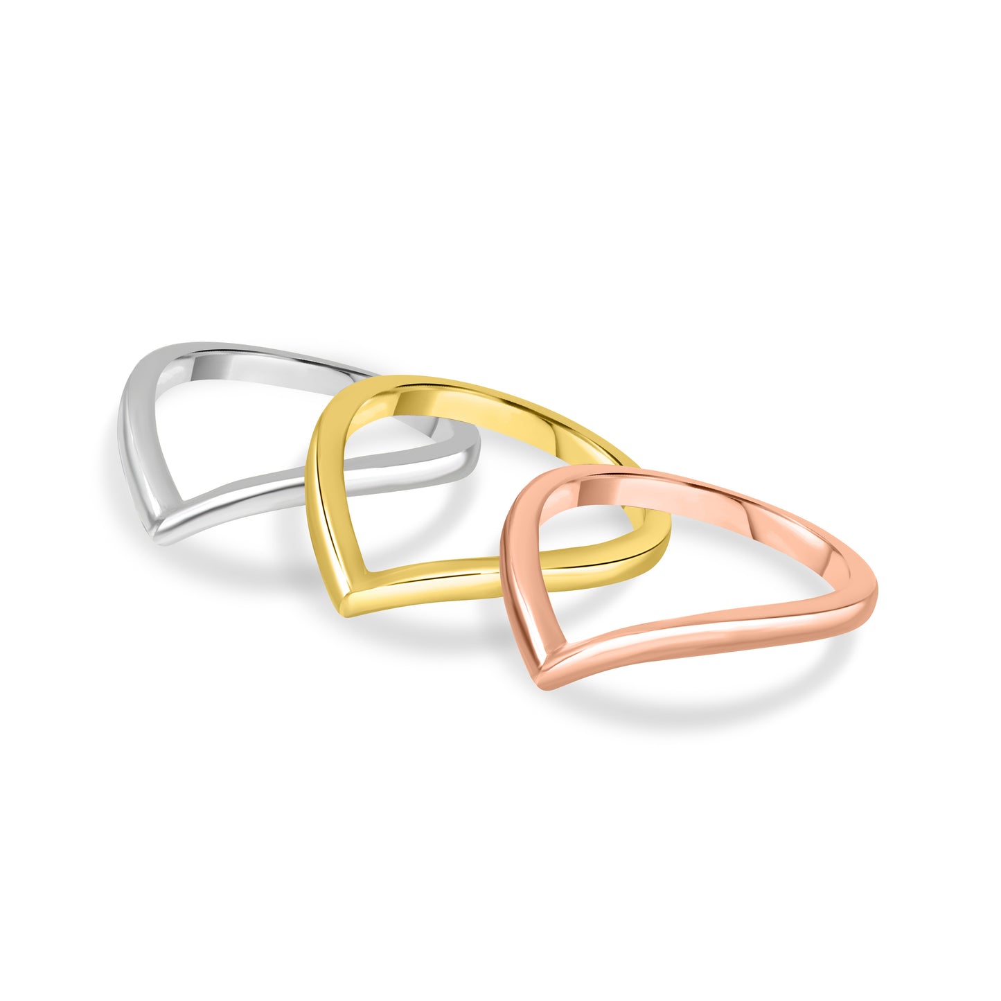 Plain V Band Ring