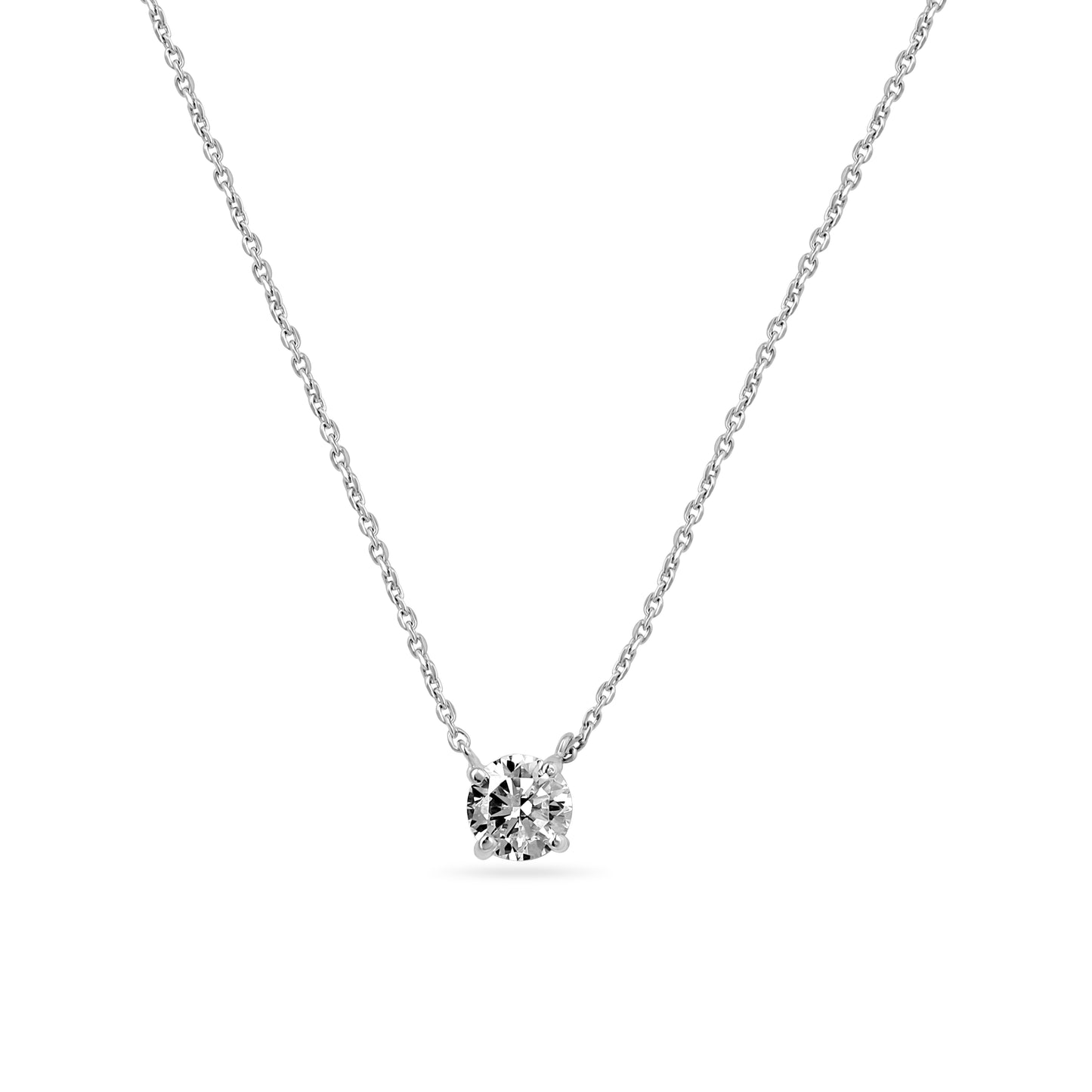 Round Solitaire Diamond Pendant