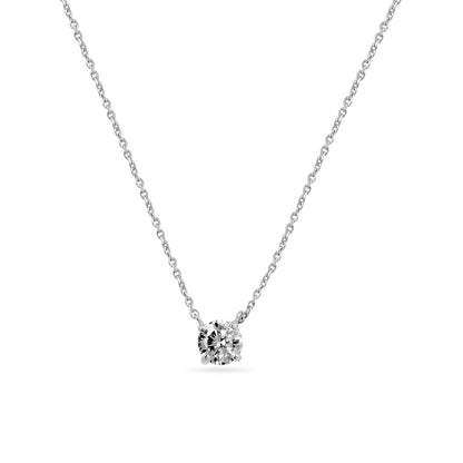 Round Solitaire Diamond Pendant