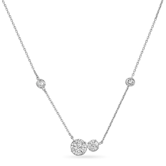 Bezel Set Solitaire Necklace