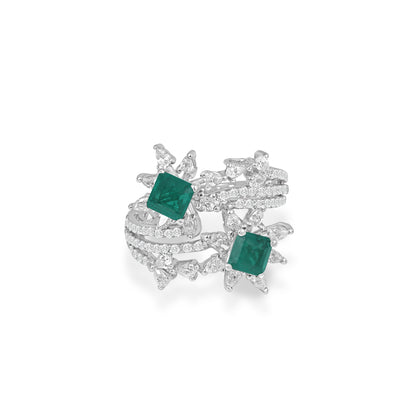 Emerald Galleria Ring