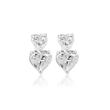 Ashley Heart Stud Earrings