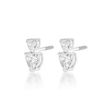 Ashley Heart Stud Earrings