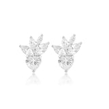 Miley Heart & Marquise Stud Earrings