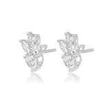 Miley Heart & Marquise Stud Earrings