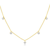 Round Solitaire Charm Neckpiece