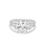 Oval with Pear Accent Ring