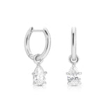 Pear Huggie Earrings