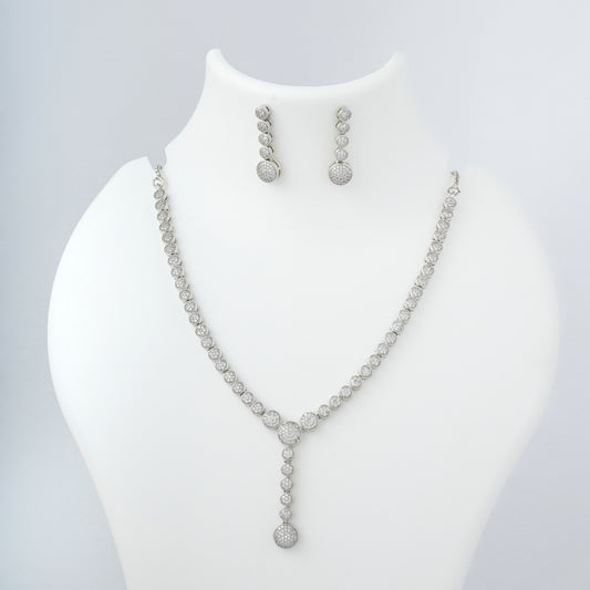 Silver Classic Necklace Set
