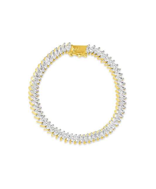 Marquise Cut Diamond Tennis Bracelet