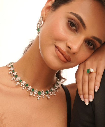 Enchanté Emerald Necklace Set