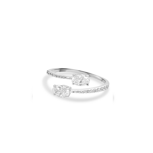 Oval Huggie Ring