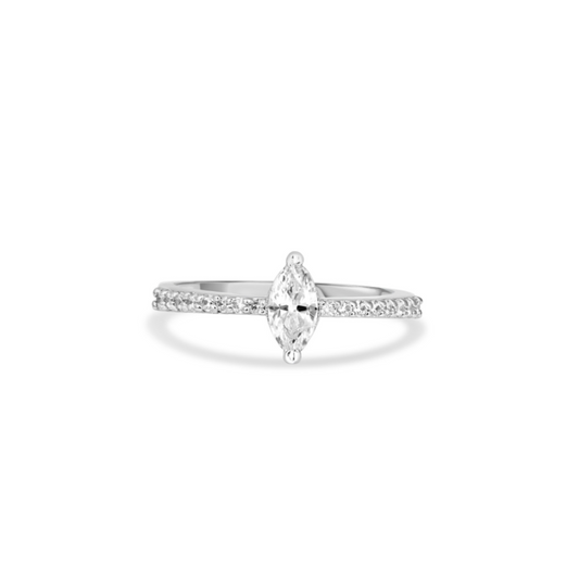 Mini Marquise Pave Ring