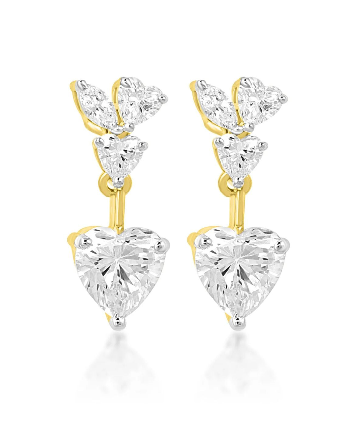 Tove Heart Dangle Earrings