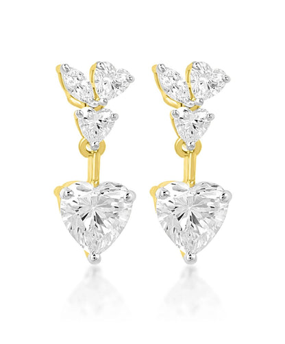 Tove Heart Dangle Earrings
