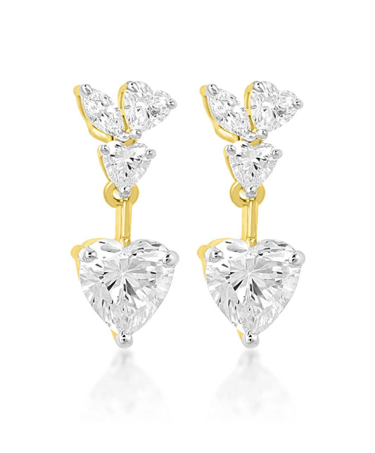 Tove Heart Dangle Earrings