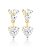 Tove Heart Dangle Earrings