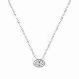 Oval Bezel Set Pendant