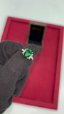 Candlelight Green Oval Ring